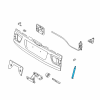 OEM 2001 BMW X5 Support, Boot Lid, Bottom Diagram - 51-24-8-402-195