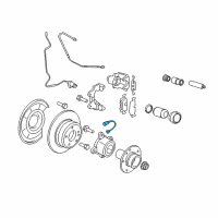OEM 2018 BMW X5 Brake Pad Wear Sensor Kit Diagram - 34-35-6-792-571