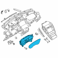 OEM 2013 Lincoln MKZ Cluster Assembly Diagram - DP5Z-10849-AA