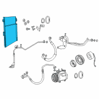 OEM 2015 Jeep Grand Cherokee Cooler-CONDENSER And Trans Cooler Diagram - 55038003AG