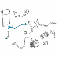 OEM 2022 Dodge Durango A/C LIQUID Diagram - 68161180AC