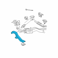 OEM 1997 Chevrolet S10 CROSSMEMBER, Transmission Mounting Diagram - 15968039