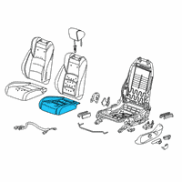 OEM 2020 Honda Accord Pad, Left Front Seat Cushion Diagram - 81537-TVC-A11