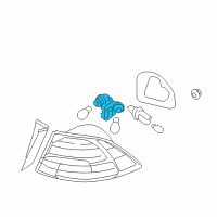 OEM 2010 Kia Optima Bulb Holder & Wiring Assembly Diagram - 924512G620