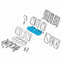 OEM 2017 BMW X1 Foam Part, Seat, Rear Diagram - 52-20-7-312-225