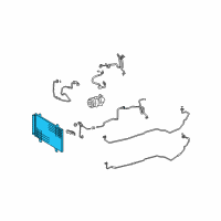 OEM Lexus CONDENSER Assembly Diagram - 88460-50240