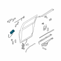 OEM 2009 Kia Sedona Door Lock Actuator Motor Diagram - 814474D500