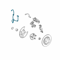 OEM 2010 Lincoln MKZ Rear Speed Sensor Diagram - AE5Z-2C182-D