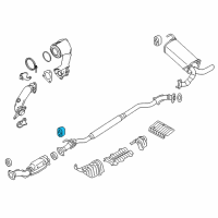 OEM 2020 Nissan Versa Mounting-Exhaust, Rubber Diagram - 20651-5RA2A