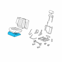 OEM Hummer H2 Pad Asm, Rear Seat #2 Cushion Diagram - 19127675