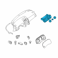 OEM 2011 Nissan Altima Control Assembly Diagram - 27510-ZX00A