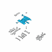 OEM 2007 Ford Edge Floor Pan Assembly Diagram - BT4Z-7811215-A