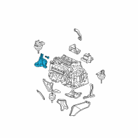 OEM 2003 Cadillac Seville Rear Bracket Diagram - 25701764