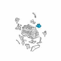 OEM 2000 Cadillac DeVille Rear Transmission Mount Diagram - 25705786