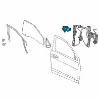 OEM Dodge Dart Front Door Window Regulator Motor Diagram - 68170254AB