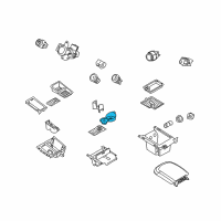 OEM 2015 Ford Taurus Cup Holder Insert Diagram - AG1Z-5413562-AA