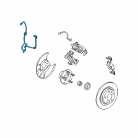 OEM Lincoln MKZ Rear Speed Sensor Diagram - AE5Z-2C182-A