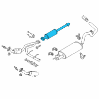 OEM Ford Front Pipe Diagram - GL3Z-5A212-B