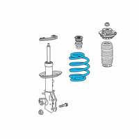 OEM 2021 Cadillac XT6 Coil Spring Diagram - 84494348