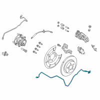 OEM 2018 Ford C-Max Brake Tube Diagram - FV6Z-2C008-B