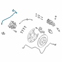 OEM 2016 Ford C-Max Brake Tube Diagram - FV6Z-2265-A