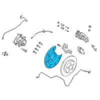 OEM 2013 Ford Focus Splash Shield Diagram - AV6Z-2C028-A