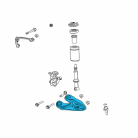 OEM 2007 Ford F-150 Lower Control Arm Diagram - 7L3Z-3078-C