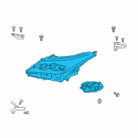 OEM 2019 Lexus RX450h Headlamp Assembly, Right Diagram - 81110-0E290