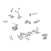 OEM Honda Accord Lock, Armrest Diagram - 83418-SDA-A01