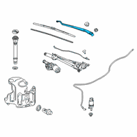 OEM Chevrolet Malibu Wiper Arm Diagram - 23353585