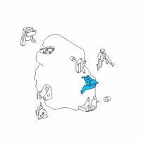 OEM 2009 Toyota Matrix Side Mount Diagram - 12372-0H150
