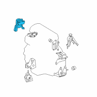 OEM 2009 Toyota Matrix Side Mount Diagram - 12305-0H020