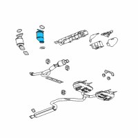 OEM 2010 Buick LaCrosse Converter & Pipe Diagram - 20907468