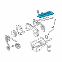 OEM Nissan Frontier Cover Assy-Valve Rocker Diagram - 13265-4S100