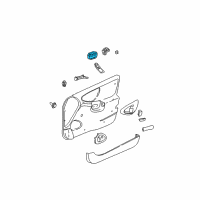 OEM Oldsmobile Cutlass Switch Asm-Side Window (Master) Diagram - 22706008