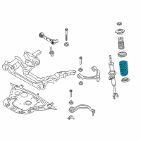 OEM 2015 BMW 640i xDrive Gran Coupe Front Coil Spring Diagram - 31-33-6-795-434