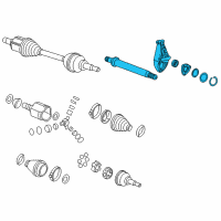 OEM 2017 Chevrolet Sonic Front Wheel Drive Intermediate Shaft Assembly Diagram - 20997750