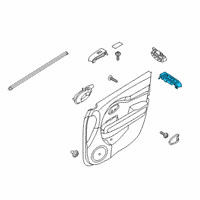 OEM 2019 Kia Niro Power Window Main Switch Assembly Diagram - 93570G5200