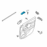 OEM 2018 Kia Niro Power Window Assist Switch Assembly Diagram - 93575G5350