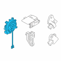 OEM Infiniti QX50 Steering Air Bag Wire Assembly Diagram - 25554-5NA1A