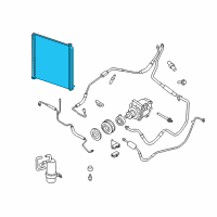 OEM 2007 Ford Mustang Condenser Diagram - 6R3Z-19712-AC