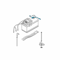 OEM 2012 BMW 135i Negative Battery Cable Diagram - 61-12-9-255-046