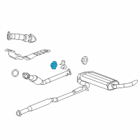 OEM 2004 Saturn Vue Front Pipe Insulator Diagram - 22659362