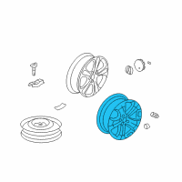 OEM 2009 Acura RDX Disk, Aluminum Wheel (18X7 1/2J) (TPMS) (Enkei) Diagram - 42700-STK-A91