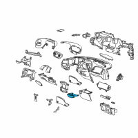 OEM Ford F-150 Heritage Cup Holder Diagram - 3L3Z-1504810-AAC