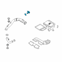 OEM 2016 BMW ActiveHybrid 5 Mass Air Flow Sensor Diagram - 13-62-7-593-624