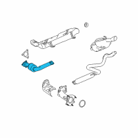 OEM 2008 Chevrolet HHR Converter & Pipe Diagram - 25816005