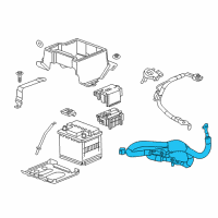 OEM 2019 Chevrolet Volt Positive Cable Diagram - 23301190