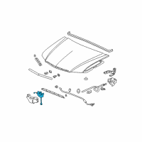 OEM 2007 Acura TSX Lock Assembly, Hood Diagram - 74120-SEA-E13