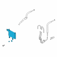 OEM Kia Amanti Oil Cooler Assembly Diagram - 254603F000